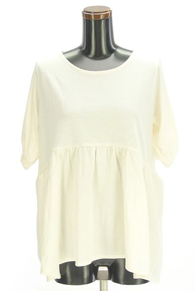 Samansa Mos2（サマンサモスモス）の古着「ギャザー切替カットソー（カットソー・プルオーバー）」大画像１へ