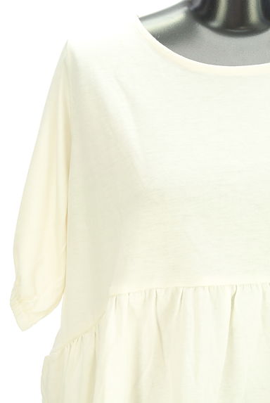 Samansa Mos2（サマンサモスモス）の古着「ギャザー切替カットソー（カットソー・プルオーバー）」大画像４へ