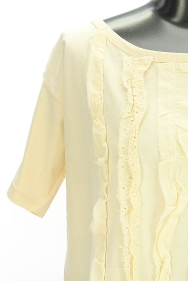 Samansa Mos2（サマンサモスモス）の古着「フロントフリルTシャツ（カットソー・プルオーバー）」大画像４へ