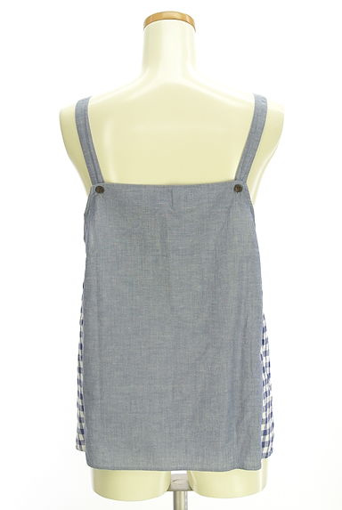 Samansa Mos2（サマンサモスモス）の古着「チェック切替キャミソール（カットソー・プルオーバー）」大画像２へ