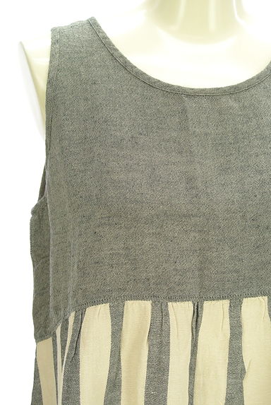 Samansa Mos2（サマンサモスモス）の古着「ストライプタンクトップ（カットソー・プルオーバー）」大画像４へ