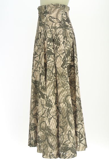 rienda（リエンダ）の古着「花柄シアーチェックロングスカート（ロングスカート・マキシスカート）」大画像３へ