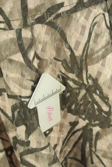 rienda（リエンダ）の古着「花柄シアーチェックロングスカート（ロングスカート・マキシスカート）」大画像５へ