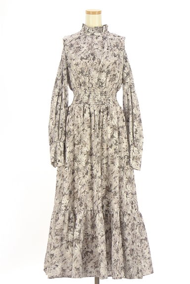 rienda（リエンダ）の古着「総柄オープンショルダーワンピース（ワンピース・チュニック）」大画像１へ