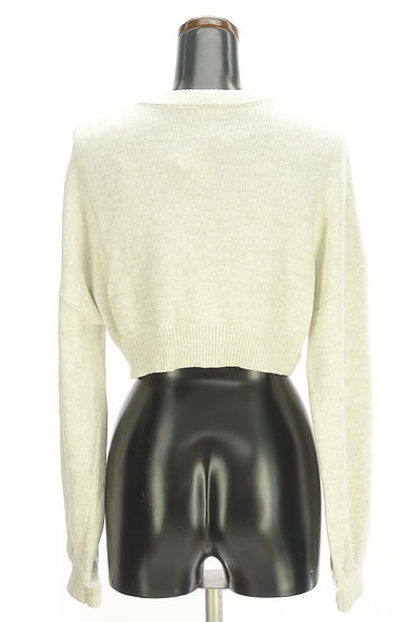 rienda（リエンダ）の古着「ジップアップラメニットカーディガン（カーディガン・ボレロ）」大画像２へ