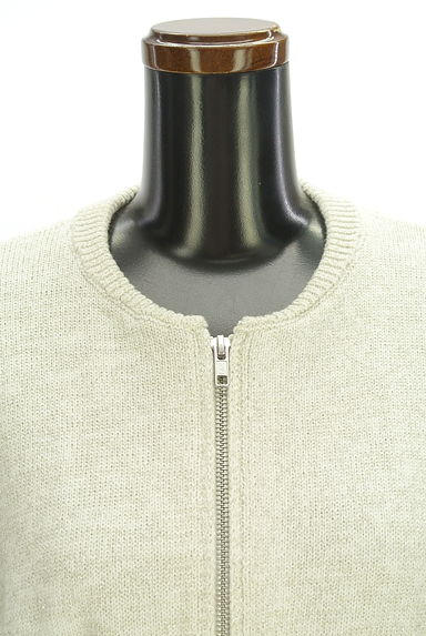 rienda（リエンダ）の古着「ジップアップラメニットカーディガン（カーディガン・ボレロ）」大画像４へ