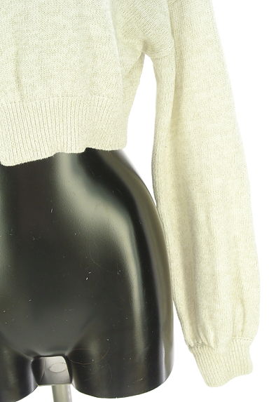 rienda（リエンダ）の古着「ジップアップラメニットカーディガン（カーディガン・ボレロ）」大画像５へ