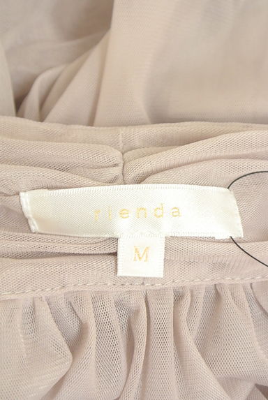 rienda（リエンダ）の古着「ボウタイ付き半そでチュールワンピース（ワンピース・チュニック）」大画像６へ