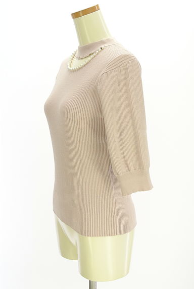 PROPORTION BODY DRESSING（プロポーションボディドレッシング）の古着「パール付きフロントオープンニット（ニット）」大画像３へ