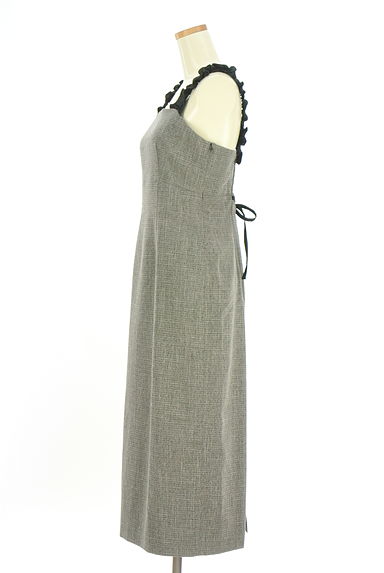 PROPORTION BODY DRESSING（プロポーションボディドレッシング）の古着「フリル肩紐ロングワンピース（キャミワンピース）」大画像３へ