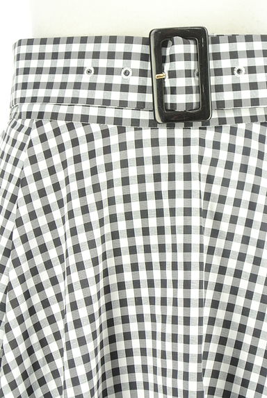 PROPORTION BODY DRESSING（プロポーションボディドレッシング）の古着「ベルト付きギンガムチェックロングスカート（ロングスカート・マキシスカート）」大画像４へ