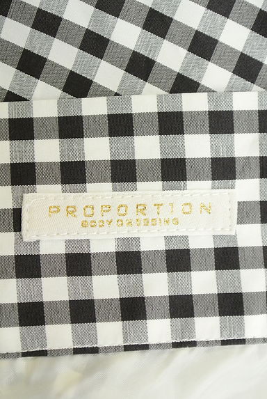 PROPORTION BODY DRESSING（プロポーションボディドレッシング）の古着「ベルト付きギンガムチェックロングスカート（ロングスカート・マキシスカート）」大画像６へ