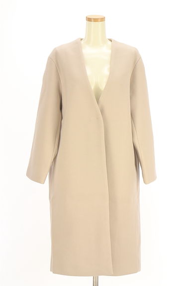 NANO universe（ナノユニバース）の古着「ノーカラーウールライクロングコート（コート）」大画像１へ