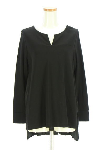 DoCLASSE（ドゥクラッセ）の古着「後ろ別地切替キーネックカットソー（カットソー・プルオーバー）」大画像１へ