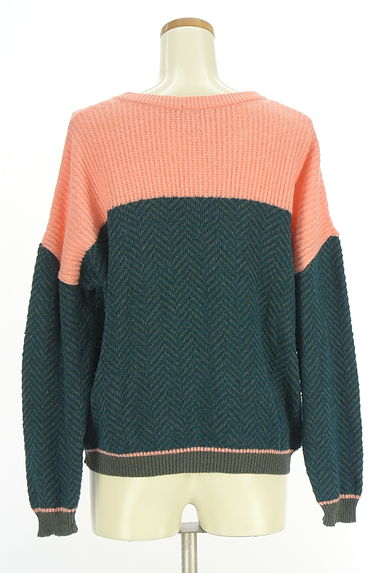 marble SUD（マーブルシュッド）の古着「バイカラーニットトップス（ニット）」大画像２へ