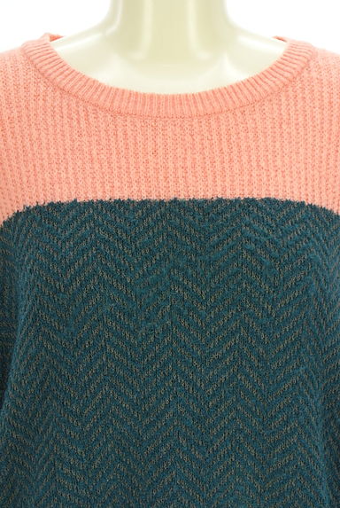 marble SUD（マーブルシュッド）の古着「バイカラーニットトップス（ニット）」大画像４へ
