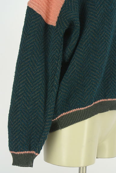 marble SUD（マーブルシュッド）の古着「バイカラーニットトップス（ニット）」大画像５へ