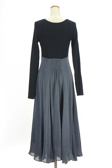 CELFORD（セルフォード）の古着「異素材切替ロングフレアワンピース（ワンピース・チュニック）」大画像２へ