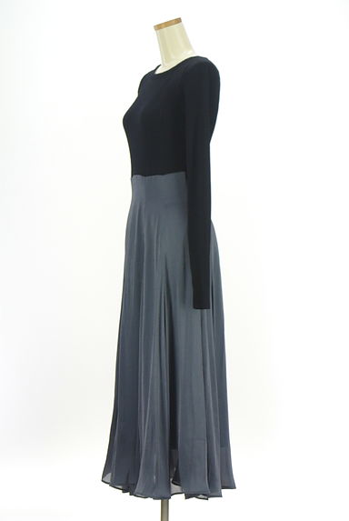 CELFORD（セルフォード）の古着「異素材切替ロングフレアワンピース（ワンピース・チュニック）」大画像３へ