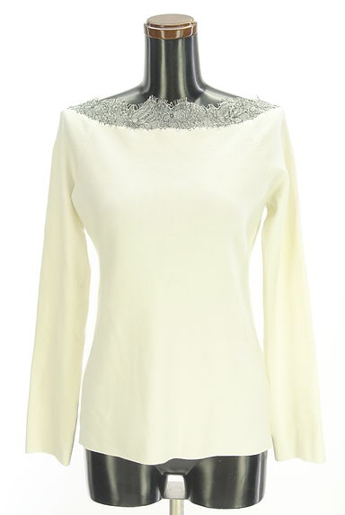 CELFORD（セルフォード）の古着「レースボートネックハイゲージニット（ニット）」大画像１へ