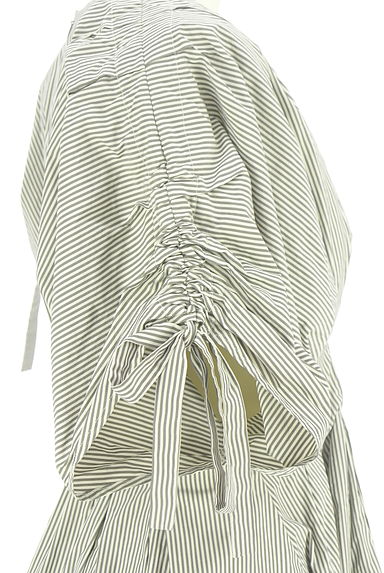 FRAY I.D（フレイアイディー）の古着「ドロストボリューム袖ストライプブラウス（カットソー・プルオーバー）」大画像５へ