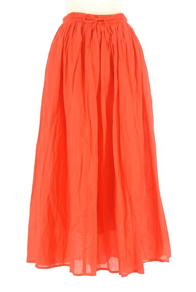 earth music&ecology（アースミュージック＆エコロジー）の古着「ギャザーロングスカート（ロングスカート・マキシスカート）」大画像１へ