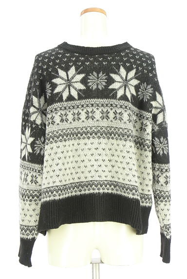 Samansa Mos2（サマンサモスモス）の古着「ノルディックニットカーディガン（カーディガン・ボレロ）」大画像２へ