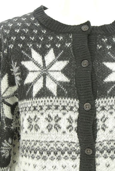 Samansa Mos2（サマンサモスモス）の古着「ノルディックニットカーディガン（カーディガン・ボレロ）」大画像４へ