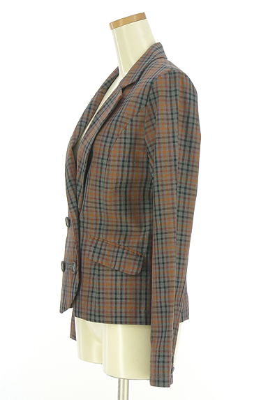 Ungrid（アングリッド）の古着「チェック柄ショートジャケット（ジャケット）」大画像３へ