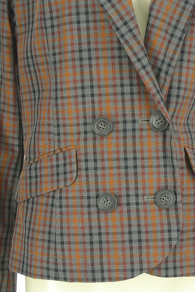 Ungrid（アングリッド）の古着「チェック柄ショートジャケット（ジャケット）」大画像４へ