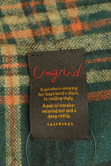 Ungrid（アングリッド）の古着「起毛チェックシャツワンピース（ワンピース・チュニック）」大画像６へ