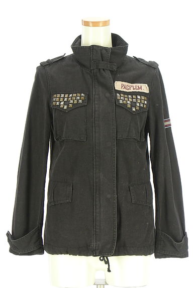 Ungrid（アングリッド）の古着「スタッズ付きミリタリージャケット（ブルゾン・スタジャン）」大画像１へ