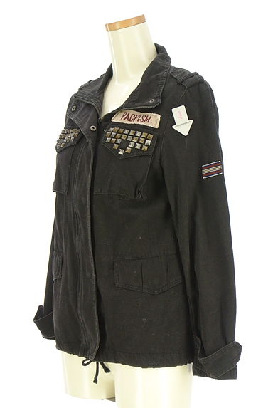 Ungrid（アングリッド）の古着「スタッズ付きミリタリージャケット（ブルゾン・スタジャン）」大画像４へ