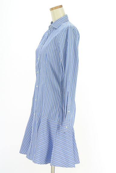 POLO RALPH LAUREN（ポロラルフローレン）の古着「チェック柄膝丈シャツワンピース（ワンピース・チュニック）」大画像３へ