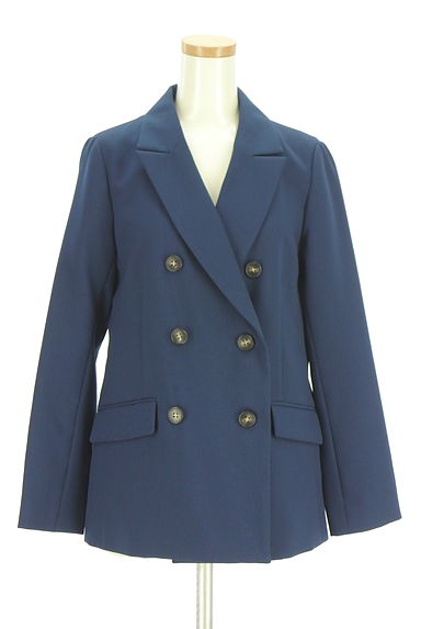 PROPORTION BODY DRESSING（プロポーションボディドレッシング）の古着「美シルエットダブルジャケット（ジャケット）」大画像１へ