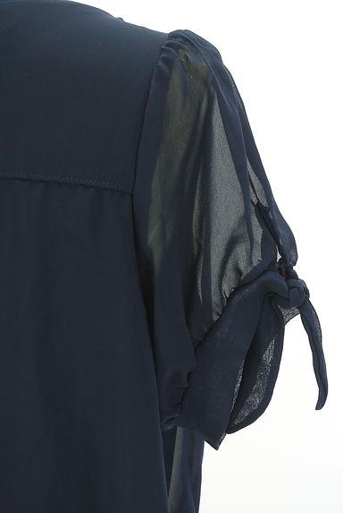 Te chichi（テチチ）の古着「フロントタックシフォン膝上ワンピース（ワンピース・チュニック）」大画像５へ