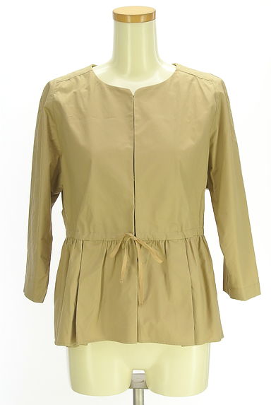 BEAUTY&YOUTH（ビューティ＆ユース）の古着「ノーカラーペプラムジャケット（ジャケット）」大画像１へ