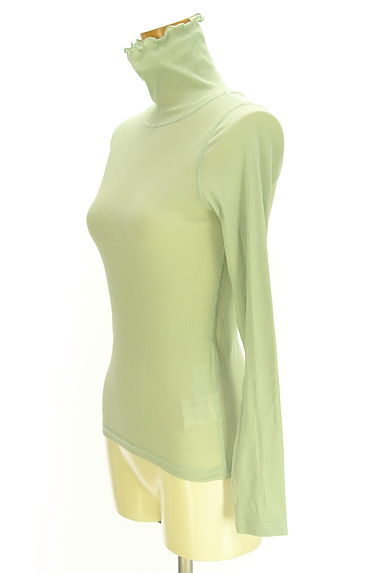 URBAN RESEARCH DOORS（アーバンリサーチドアーズ）の古着「メロウフリルタートルネックシアーカットソー（ニット）」大画像３へ