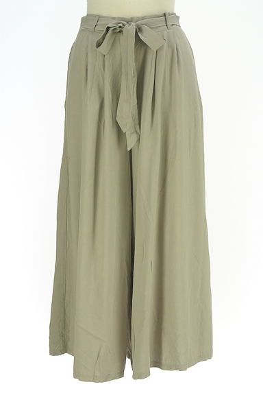 Samansa Mos2（サマンサモスモス）の古着「Samansa Mos2 blue ベルト付きスカンツ（パンツ）」大画像１へ