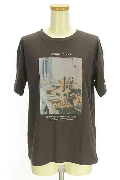 Samansa Mos2（サマンサモスモス）の古着「ピクチャープリントTシャツ（Ｔシャツ）」大画像１へ