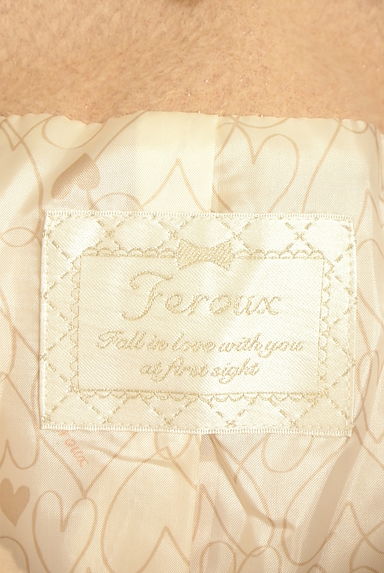 Feroux（フェルゥ）の古着「ベルト付き2WAYロングラメコート（コート）」大画像６へ