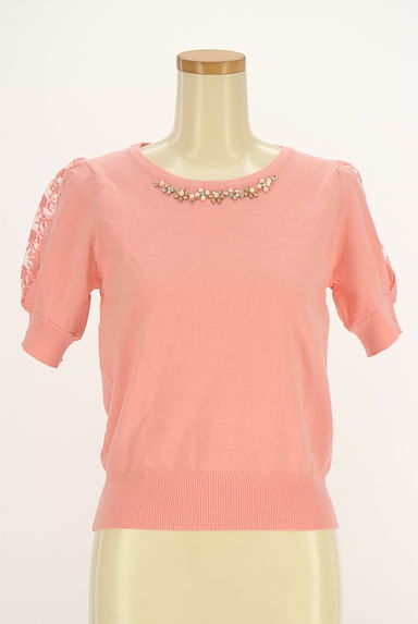 LAISSE PASSE（レッセパッセ）の古着「袖刺繍レース切替ニットトップス（ニット）」大画像１へ