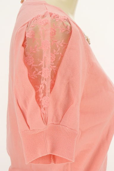 LAISSE PASSE（レッセパッセ）の古着「袖刺繍レース切替ニットトップス（ニット）」大画像４へ