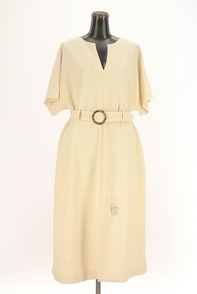 TARA JARMON（タラジャーモン）の古着「ベルト付きドルマンロングワンピース（ワンピース・チュニック）」大画像４へ