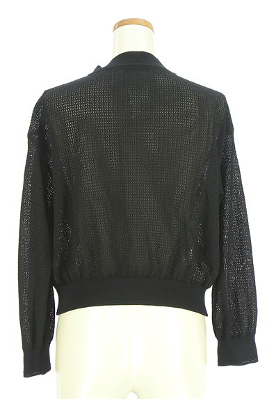 TARA JARMON（タラジャーモン）の古着「透かし編みニットブルゾン（ブルゾン・スタジャン）」大画像２へ