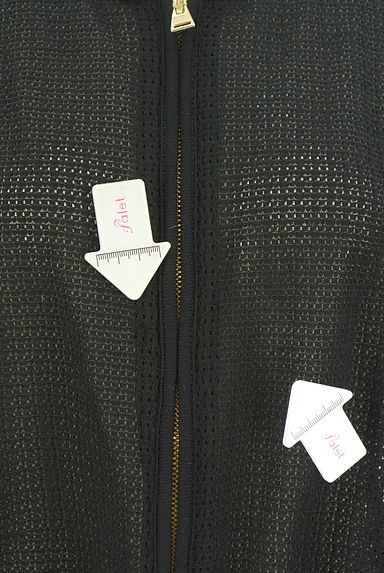 TARA JARMON（タラジャーモン）の古着「透かし編みニットブルゾン（ブルゾン・スタジャン）」大画像５へ