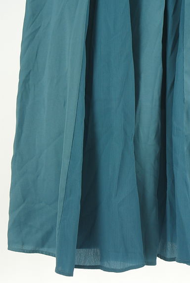 COLLAGE GALLARDAGALANTE（コラージュ ガリャルダガランテ）の古着「異素材切替ロングフレアスカート（ロングスカート・マキシスカート）」大画像５へ