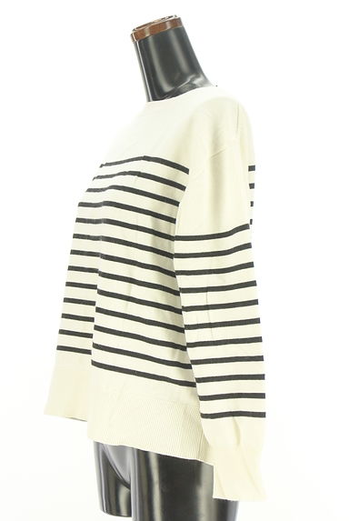 クリックで大画像表示 OPAQUE.CLIP(オペークドットクリップ)の古着「ボートネックパネルボーダーニット(ニット)」大画像3へ