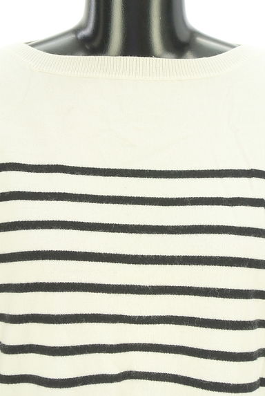 クリックで大画像表示 OPAQUE.CLIP(オペークドットクリップ)の古着「ボートネックパネルボーダーニット(ニット)」大画像4へ