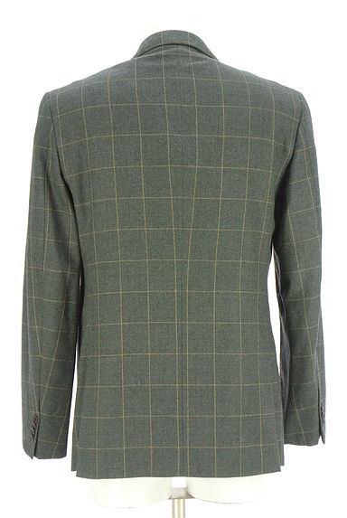 green label relaxing（グリーンレーベル リラクシング）の古着「ウィンドウペンチェック柄テーラードジャケット（ジャケット）」大画像２へ